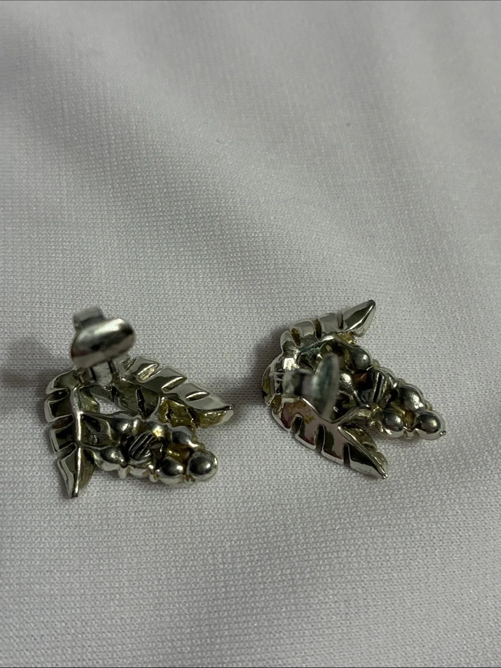 Vintage Coro Leaf and Cluster Clip-on Earrings